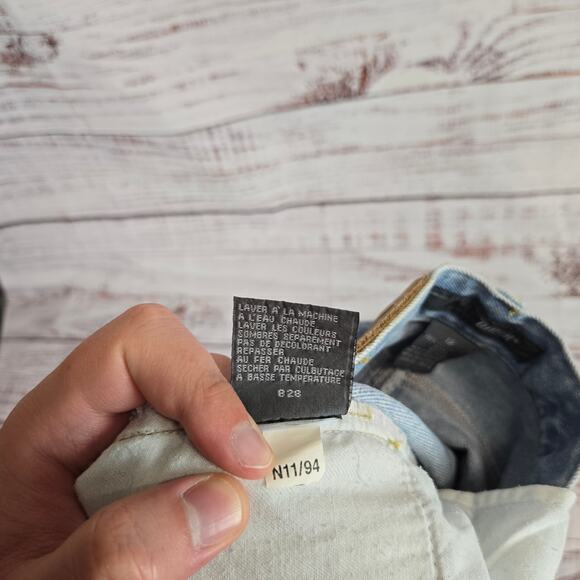 Vintage Liz Women's Baggy Jeans Size 12 Light Wash Boho Tapered 80's 90's Denim - Picture 7 of 11